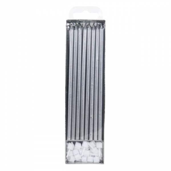 Extra Tall Candles - Silver